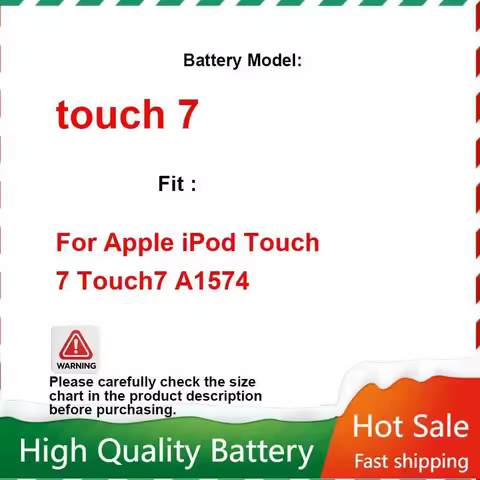 A1641 A1574 1043mAh Replacement Battery for IPod Touch 6 7 Gen 6th 7th ITouch6 Generation 6 6G 7 7G Bateria Accumulator Warranty