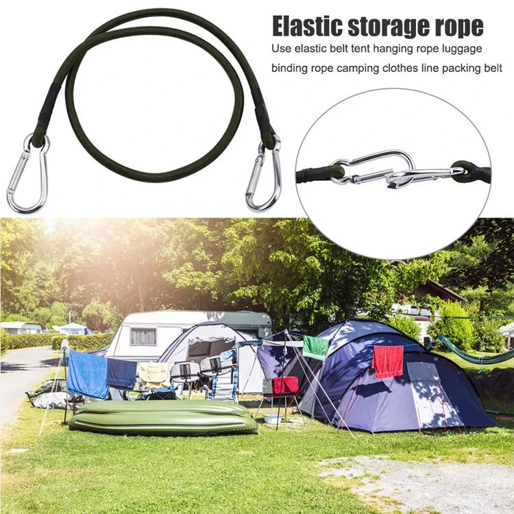 30 cm–210 cm langlebiges, robustes, elastisches Seil für den Außenbereich, 7 mm dick, Frachtgurt, Gepäckgurtverschluss – Detail 9