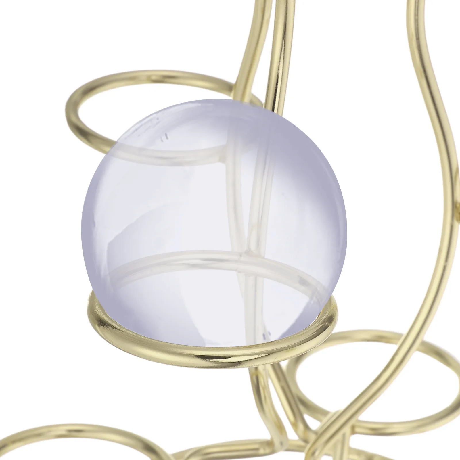 Metal Crystal Ball Display Stand Refined Iron Design Versatile Multi Sphere Holder for Living Room Study Decorative Sphere