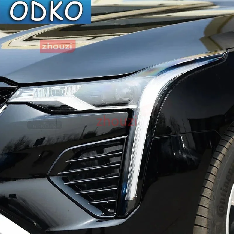 Car Headlight Protection Tint Film Smoke Black Transparent TPU Protective Sticker For Cadillac Escalade 2015-2020 Accessories