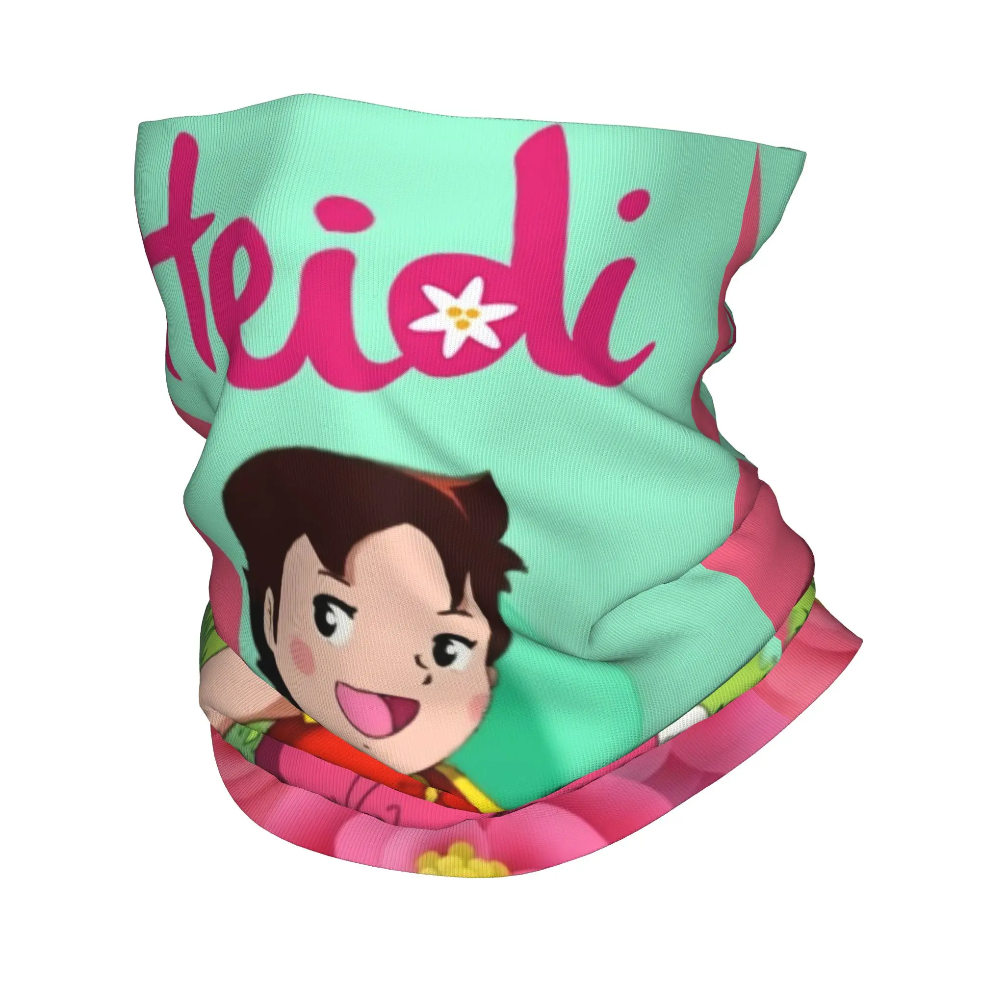 مخصص أنيمي هايدي فتاة جبال الألب الهزلي الكرتون باندانا الرقبة الجراب للتزلج الصيد الرجال النساء التفاف وشاح بالاكلافا أكثر دفئا #1