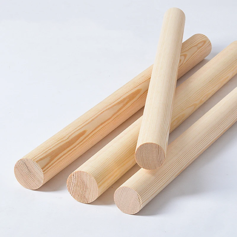 1-10pcs 3-50mm Round Wooden Sticks L=300mm DIY Handmade Craft Making Small Wooden Stick Rod Material For Woodworking Supplies