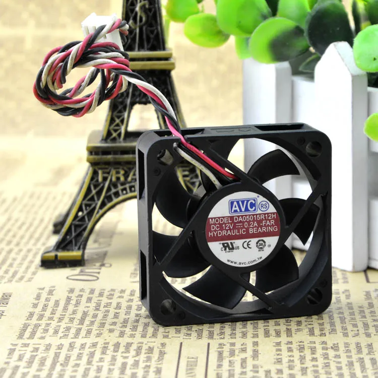 5CM CM 4 FIOS PWM FÃ de CONTROLE de TEMPERATURA 5015 DA0515R12H 12V 0.2A