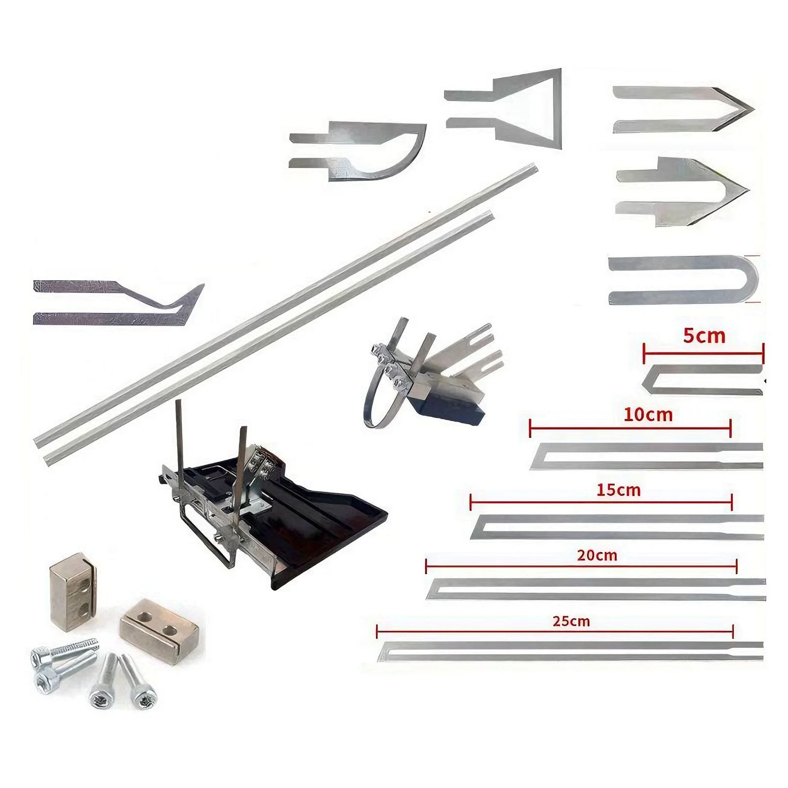 Electric Heating Knife Cutter Blade Straight Bendabable Blade Slot Tool for Hot Cutting Machine Accessory Arc/Shovel/Sharp