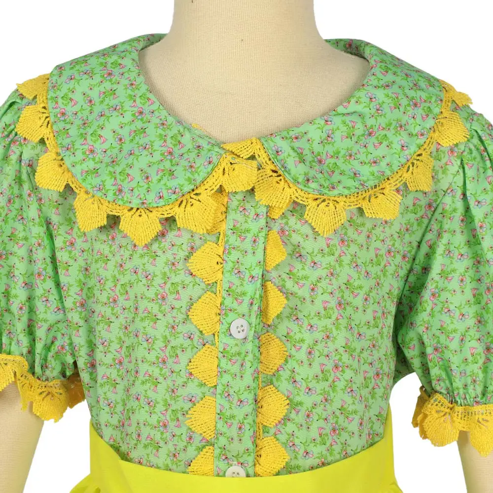 فستان فتاة استعماري للهالوين ملابس تنكرية للحفلات أزياء لعب الأدوار ملابس حفلات الهالوين كرنفال