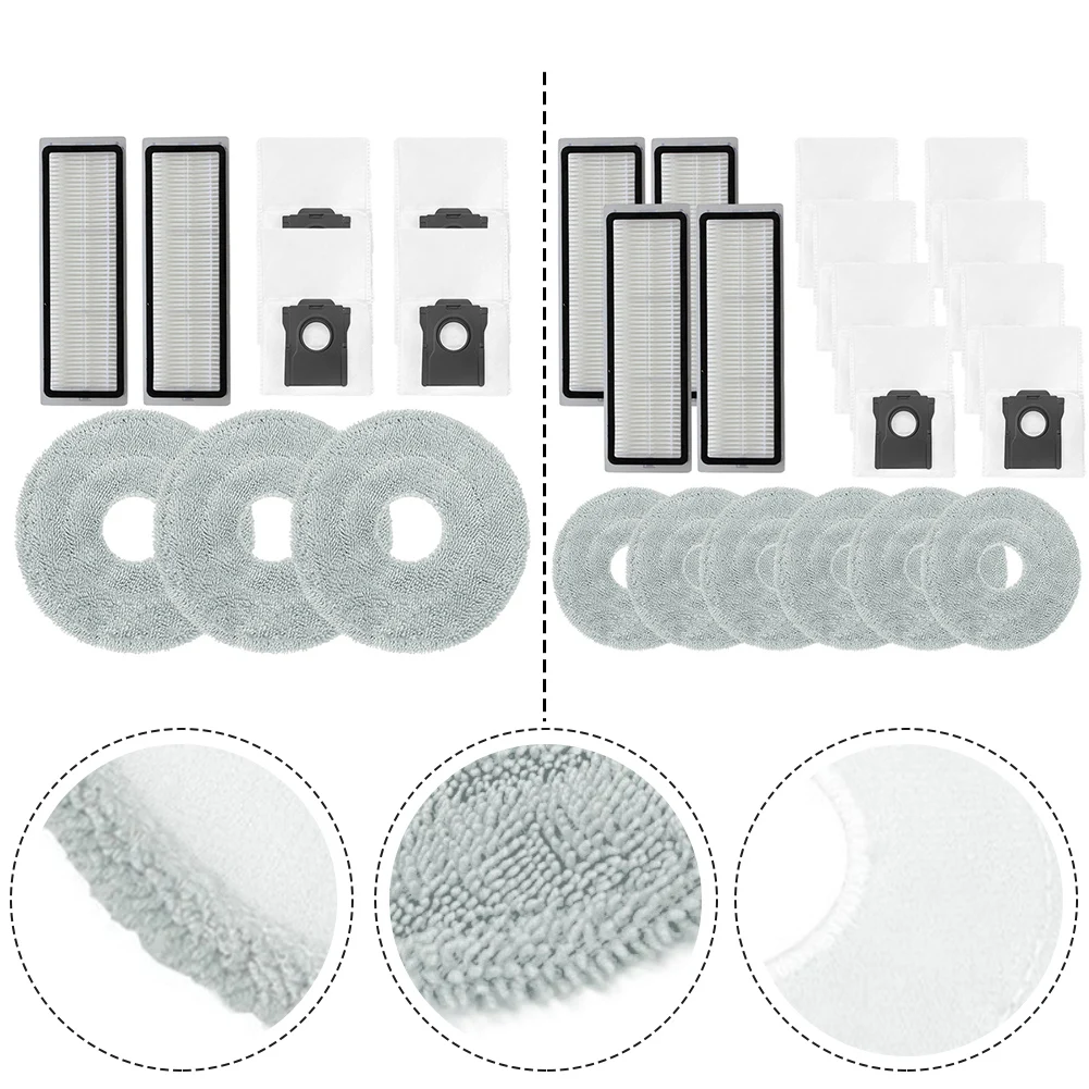 For Cecotec For Conga X100 / X100 For X-Treme Brush Filter Mop Cloth Dust Bag Replacement Parts Household Cleaning Tools