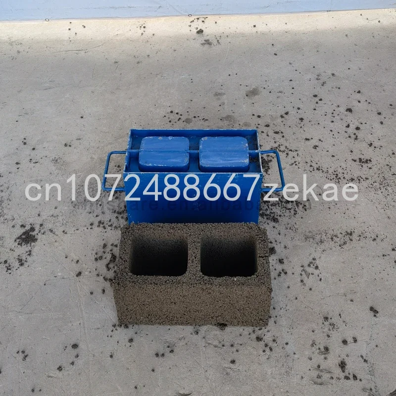 One piece of cement hollow brick machine home manual brick making brick machine mobile making machine mold customization