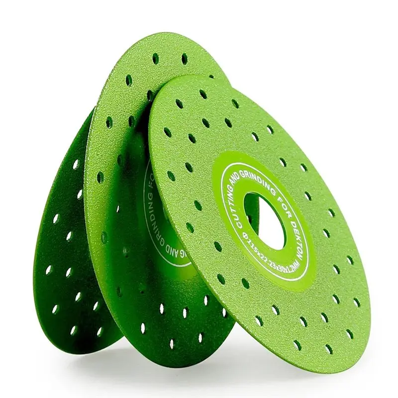 MOPHE-Multi-Purpose 3PCS 115MM Vacuum Brazed Ultra-Thin Flat Abrasive Sheet Disc Multi-Pores For Porcelain, Glass Tile&