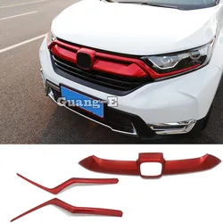 Front Middle Grille Covers for Honda CRV CR-V 2017-2020 2021-2022 Car Mark Logo Center Grid Racing Grills Accessories Decoration