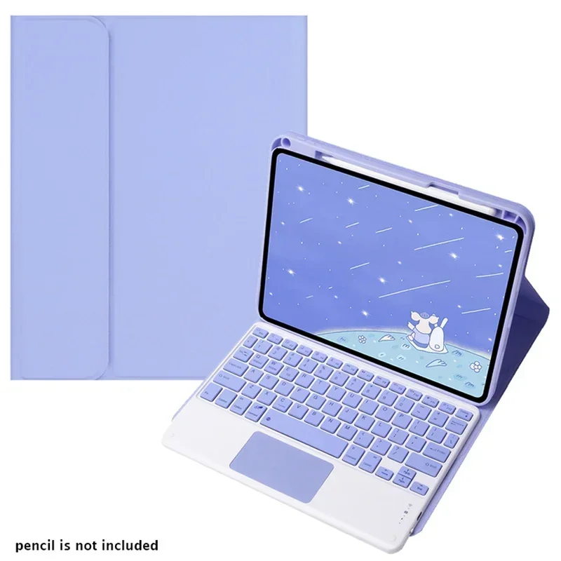 

Беспроводная клавиатура-чехол Magic Keyboard для iPad Air 6-го поколения 11 2024 (испанская, русская, корейская, ивритская, арабская, тайская раскладки), Bluetooth-клавиатура, чехол-футляр