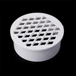 Insert Type Simple Floor Drain PVC 50-160 Round Pipe End Filter Net Air Vent Cover For Garden Balcony Roof Drainage Fittings