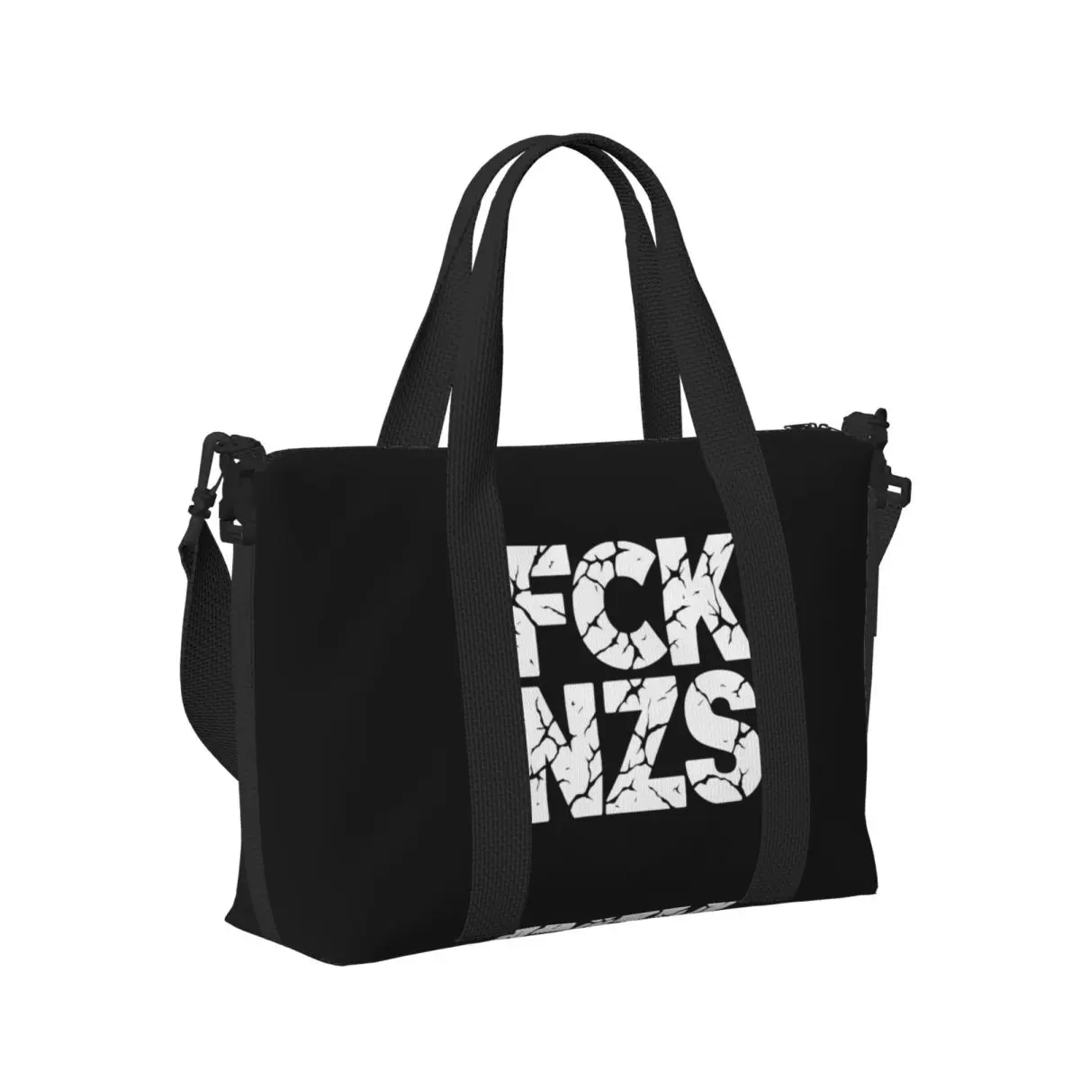 

Пляжная дорожная сумка с забавным котом F-Fck-S N-Nzs-S, большая вместительная сумка-тоут для тренажерного зала, йоги, женская дорожная сумка для покупок