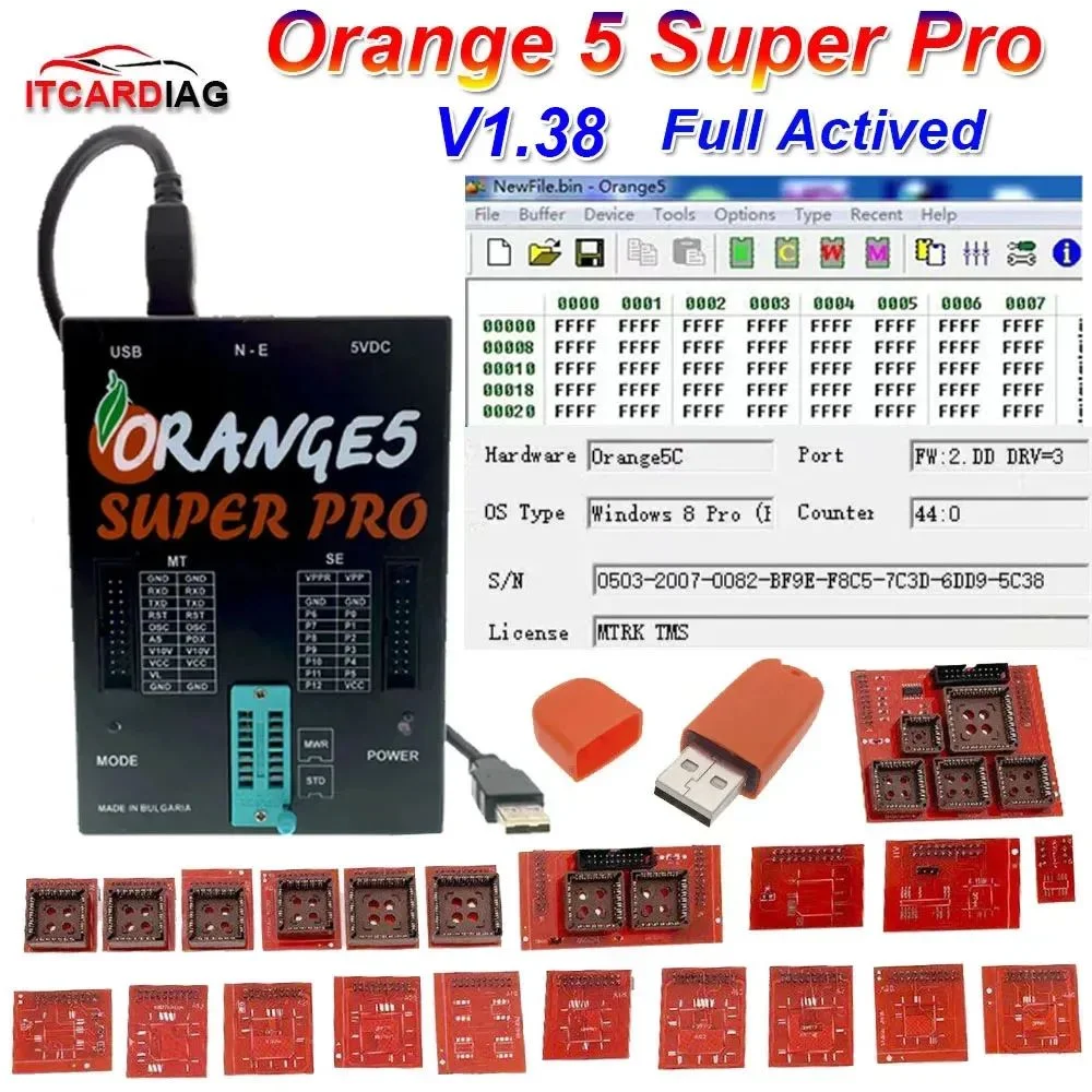 Orange5 V1.38 Full Activation Programmer for Toyota for  for Suzuki Orange 5 Mileage Adjustment ECU Programming Tool