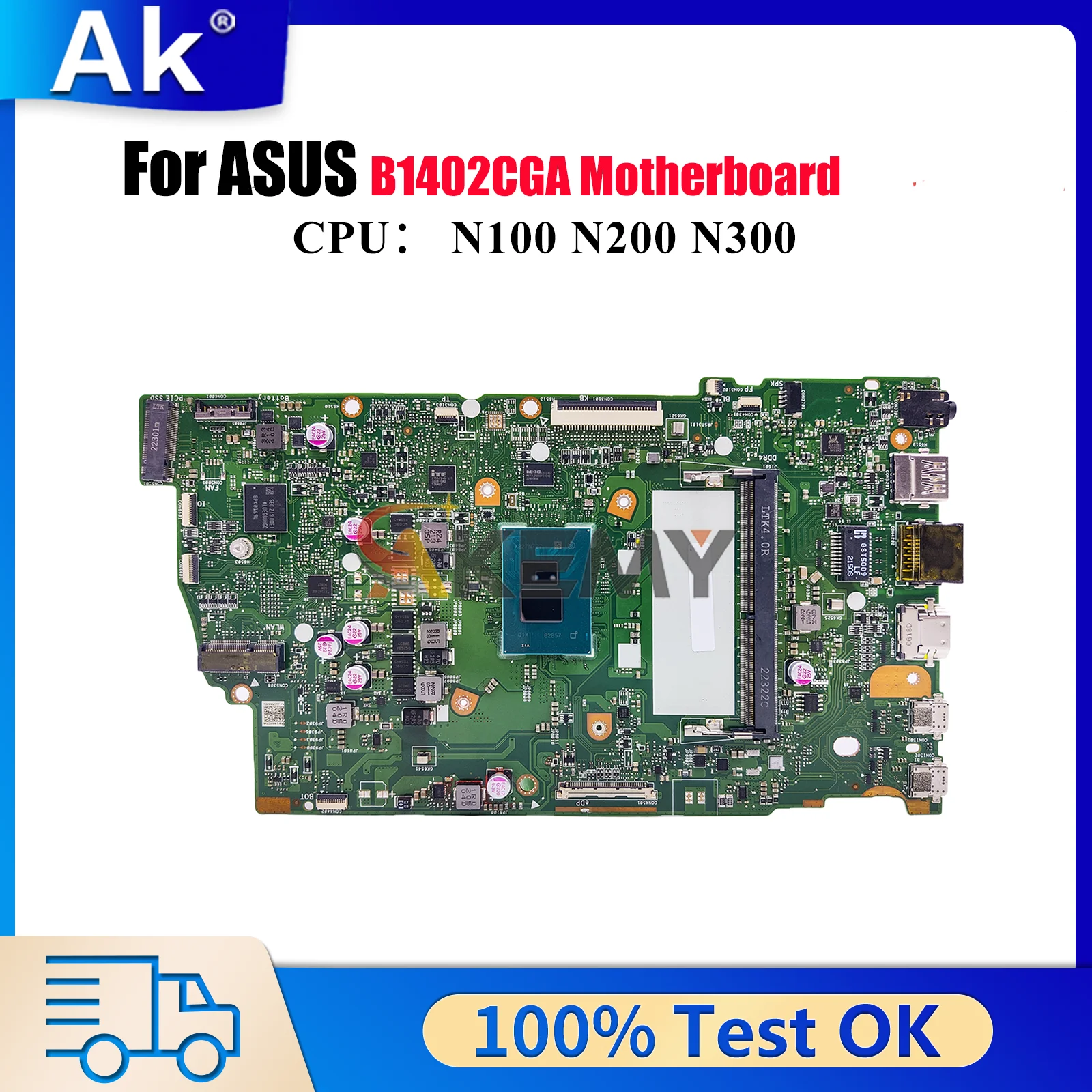 

B1402CGA Laptop Motherboard For ASUS ExpertBook B1402C B1402CBA B1402CGA Notebook Mainboard With CPU tests OK fast shipping stk