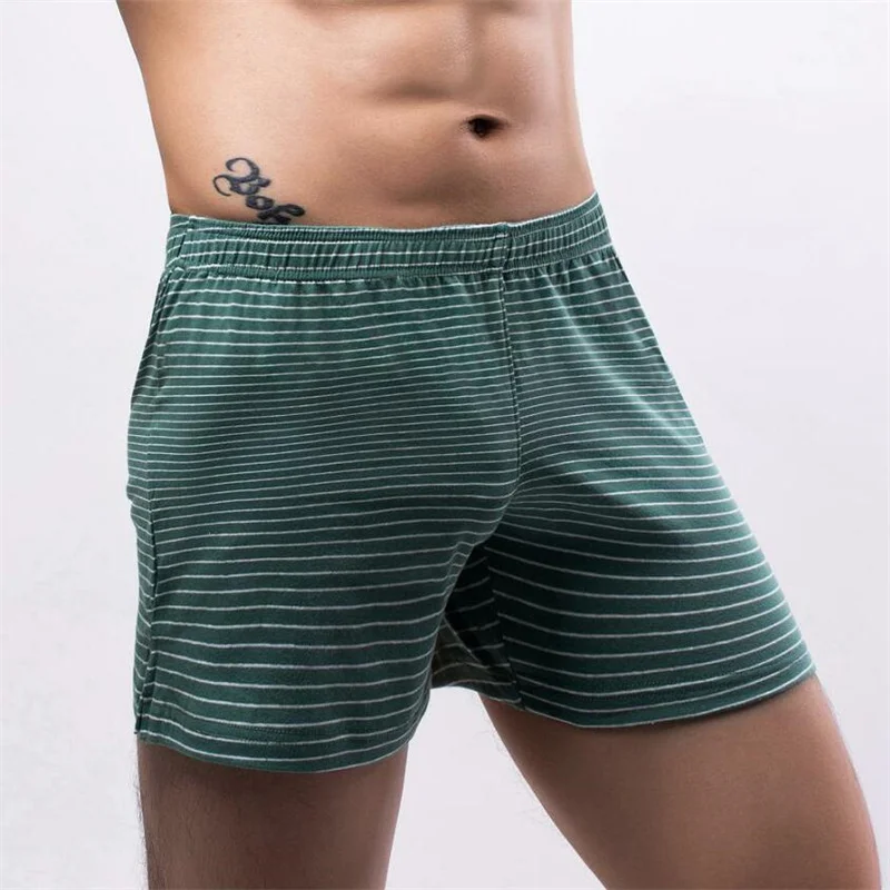 

Sexy Men Boxers Cotton Breathable Summer Underwear U Convex Low Waist Male Underpants Boxershorts Trunks