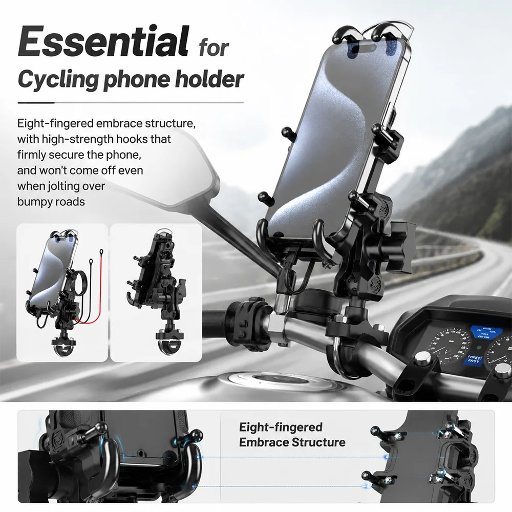 Motorcycle Phone Holder Fit For Aprilia RSV4 RSV1000R RSV Mille Tuono V4R 1000R V4 1100 959 1299 Panigale V2