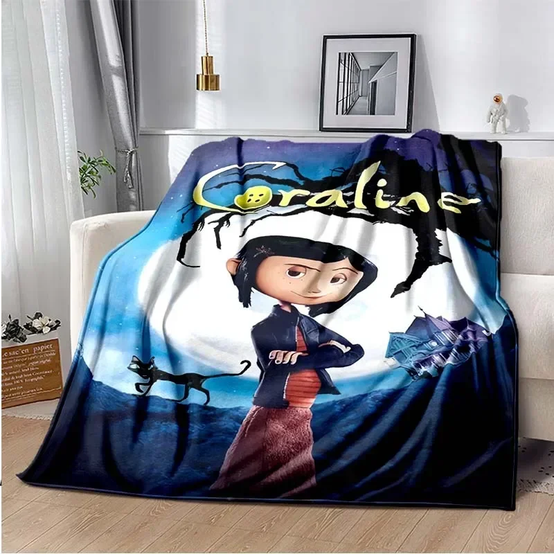 Coraline Logo Printed Bedding Set, Duvet Cover, Bedding Sets, Luxury Birthday Gift, Blanket@0￥