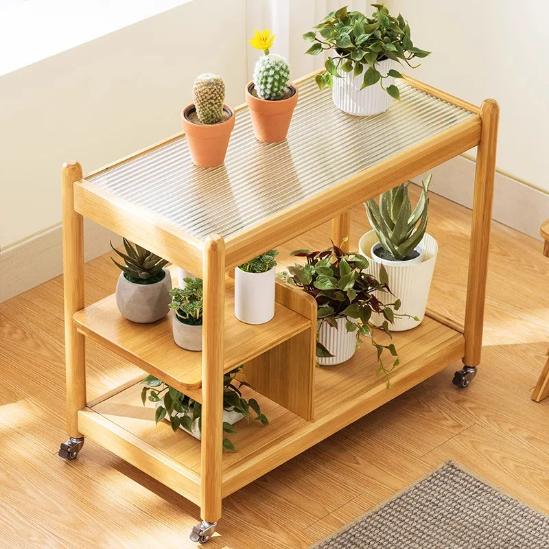 Горшок подставка для растений балкон передвижной гостиной зал крытый деревянный пол