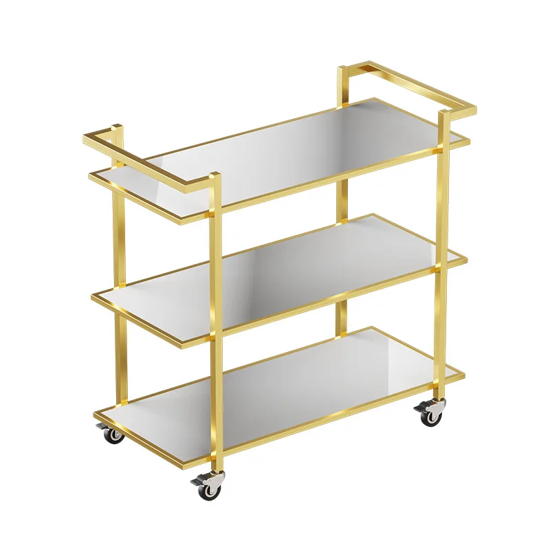 

Mobile wrought iron food cart, modern side tea cart, home hotel wine cart, restaurant hot pot, food delivery cart