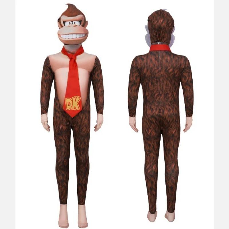 Dinosaur Yoshi Cosplay Bowser Costume Kids Adult Kamek Piranha Plant Donkey Kong Jumpsuit Game Roleplay Outfit Halloween Suit view 3