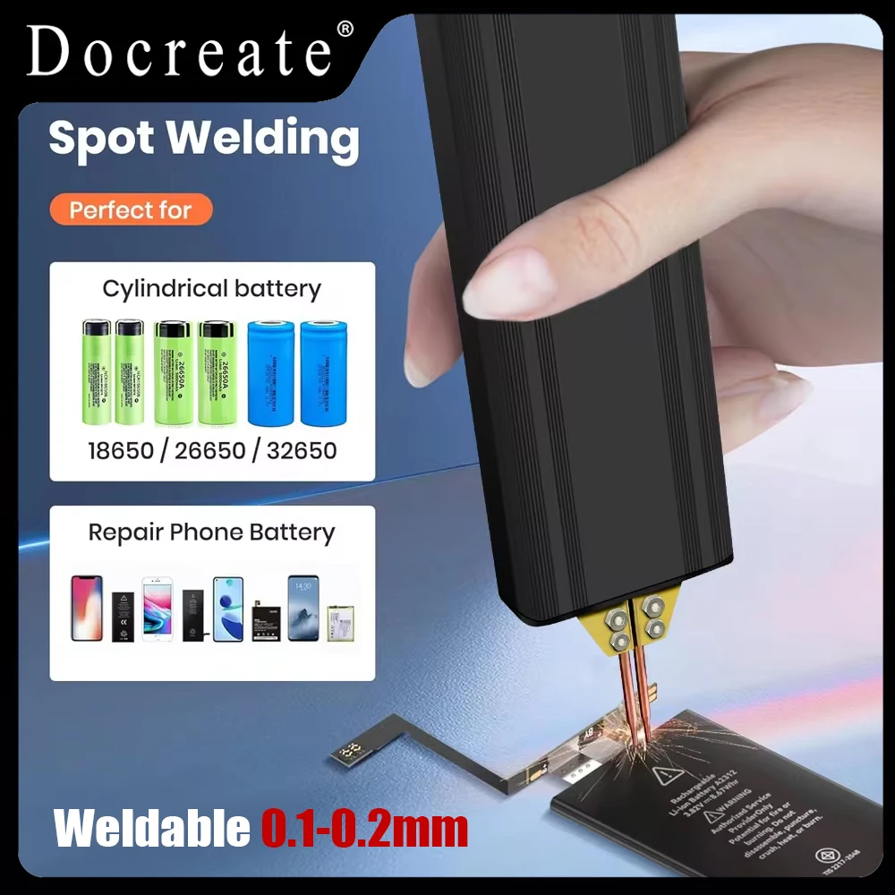 DIY Portable Handheld Battery Spot Welder for 18650 Lithium Battery, Nickel Strip and Nickel Belt Welding