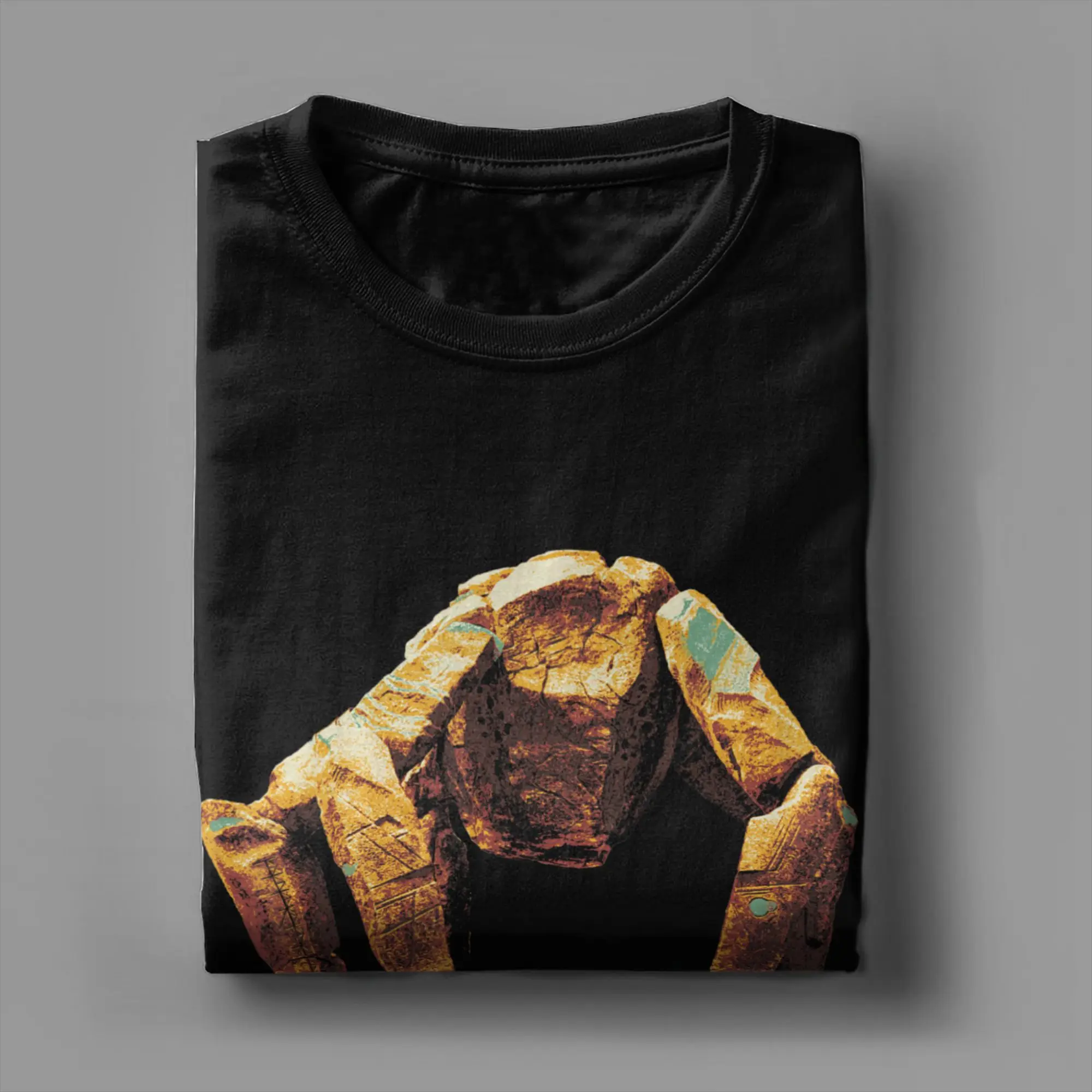 Project Hail Mary The Alien Distressed Portrait Men T Shirts Tee Shirt Short Sleeve O Neck T-Shirt 100% Cotton Tops