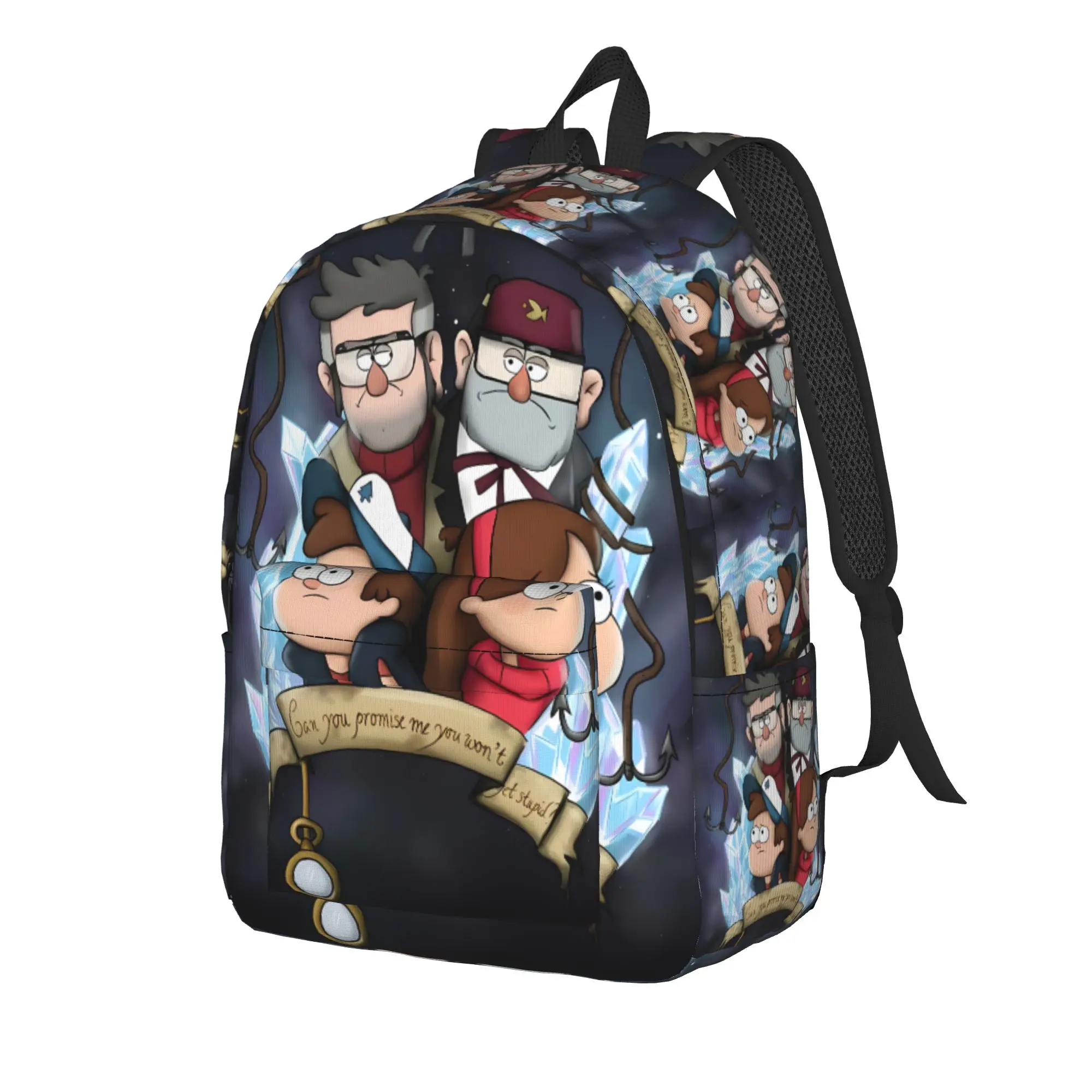 Backpack Gravitys Anime Falls Camping Backpacks Girl Casual School Bags Design Pattern Rucksack