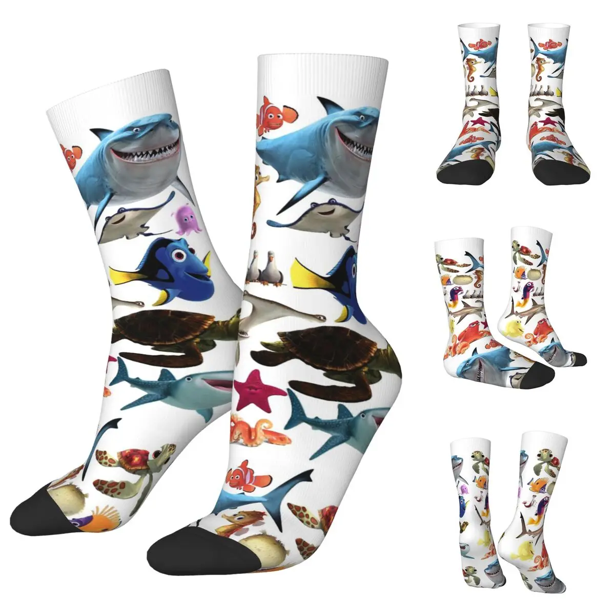 

Various Colorful Tropical Fish 2 Men and Women printing Socks,lovely Applicable throughout the year Dressing Gift