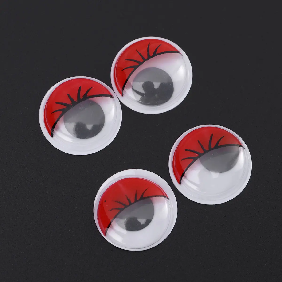 100pcs 12mm Plastic Googly Eyes with Self-Adhesive Back for DIY Crafts, Classroom Decor, Early Learning & Animal Projects