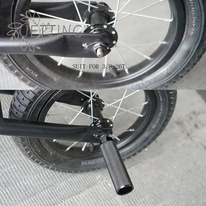Hot 1pc Alloy Foot Stunt Peg For BMX Bike Fit 3/8 Inch Axle Footrest-Lever Cylinder Grip Non-Slip Axle Foot Pegs Bicycle Accesso