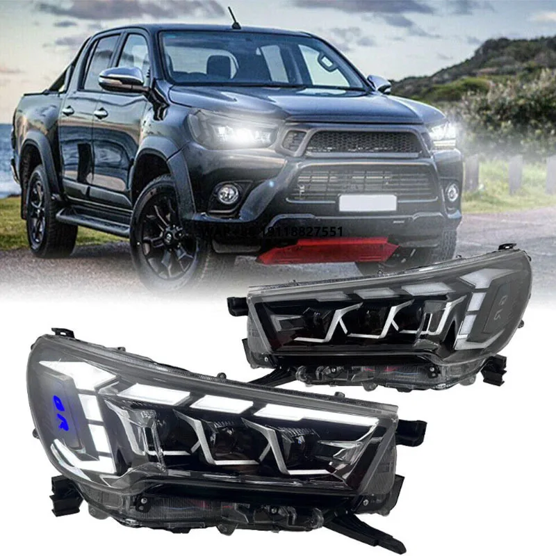 

Hilux Accessories Upgrade LED Headlamp for Hilux REVO 2021-2024 Hilux with GR Tri Lens Headlights