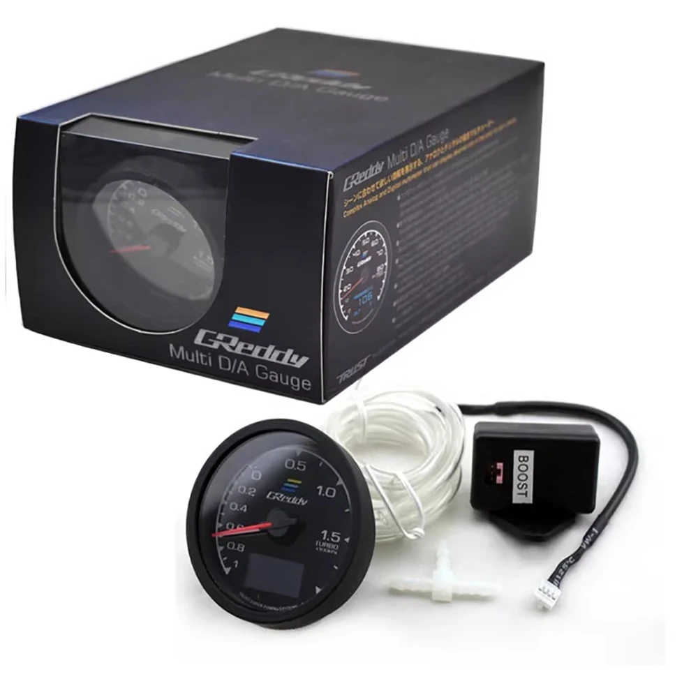 

GReddi Meter Turbo Oil Pressure Water&Oil Temp RPM Exhaust Temp Vacuum Gauge LDE Digital Display 7-Color Racing Instrument