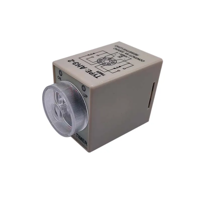 1 PC AH3-2 Power-on Delay Timer AH3-3 Time Relay AC Universal Thick Stitch Time Set Range 1S/5S/10S/30S/60S/5M/10M/30M