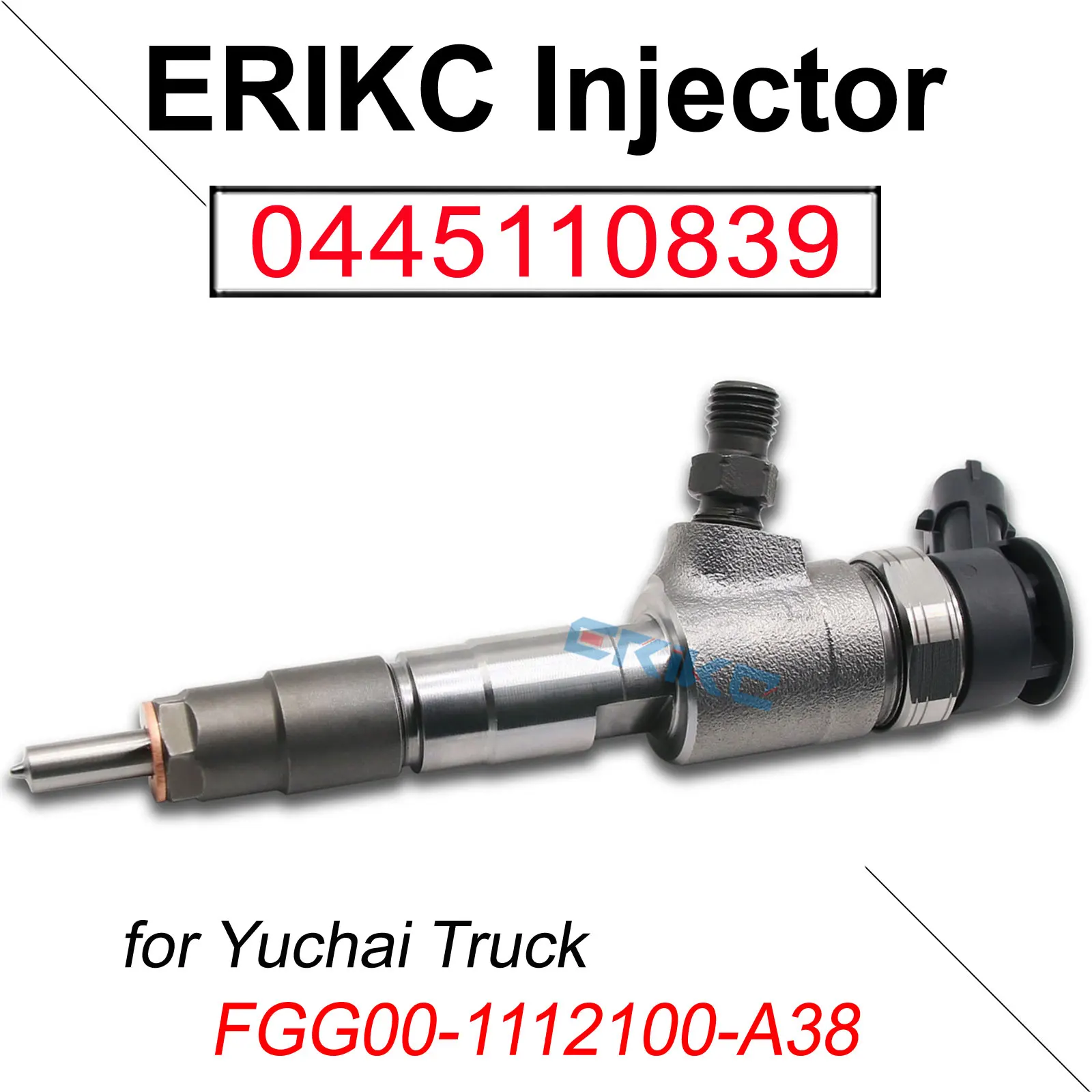 0445110839 Diesel Fuel Injector Assy 0 445 110 839 Common Rail Injection Nozzle 0445110 839 for Bosch Yuchai 0445 110 839