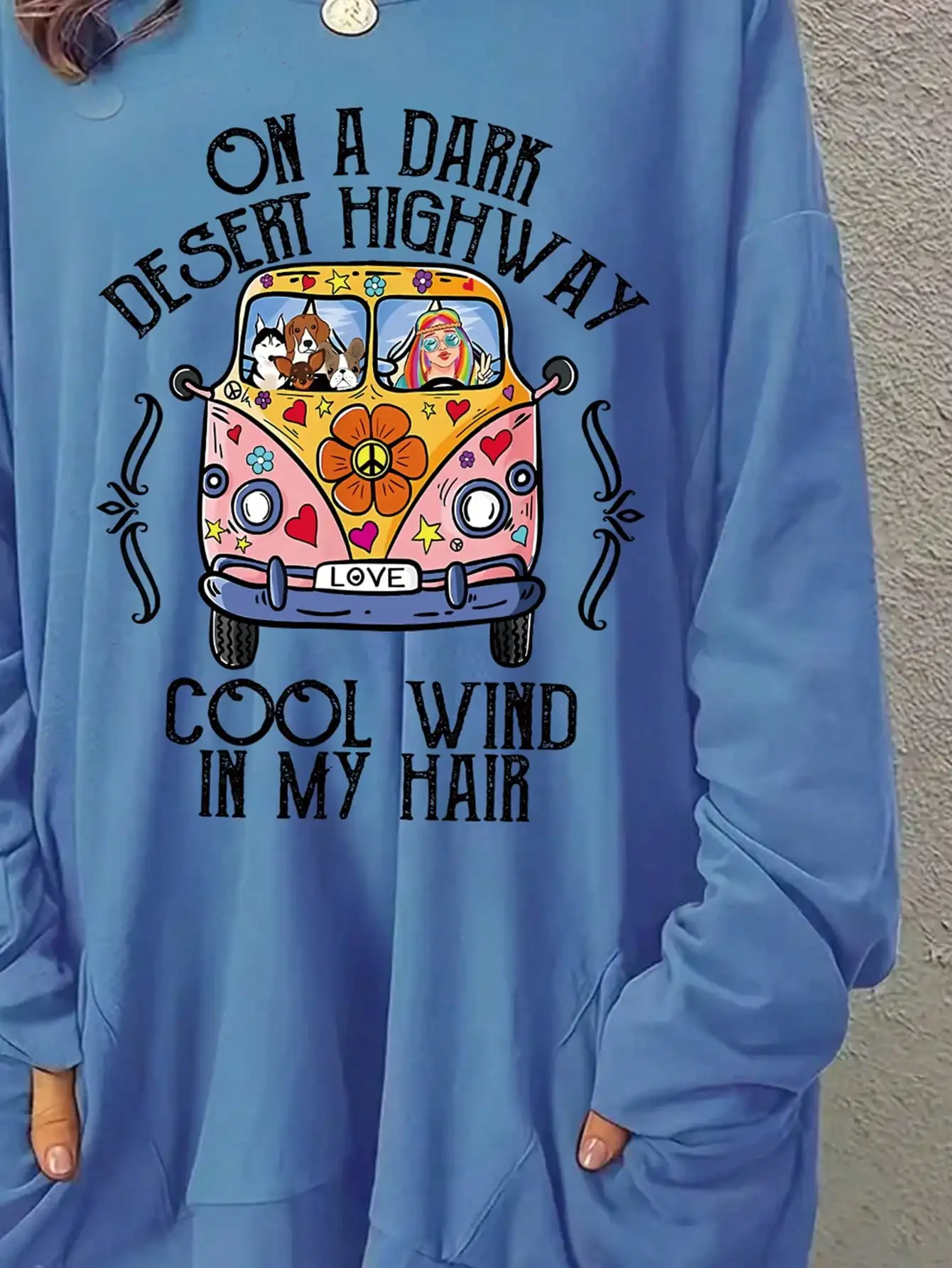 2026 Damen Neues T-Shirt mit Buchstaben- und Tierdruck, Übergröße, Lässig, Langarm, Rundhals, Leicht Elastisch, Pullover – Detail 16