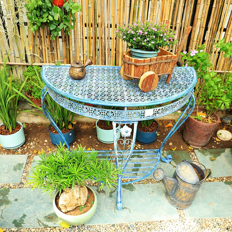 Furniture for small-sized apartments flower stand balcony porch table shelf garden courtyard groceries outdoor window decoration