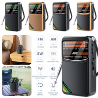 Battery Operated Radio FM AM SW Radio Built-in Speaker Pointer Pocket Radio Support Auto Search with HD Display Screen for Elder