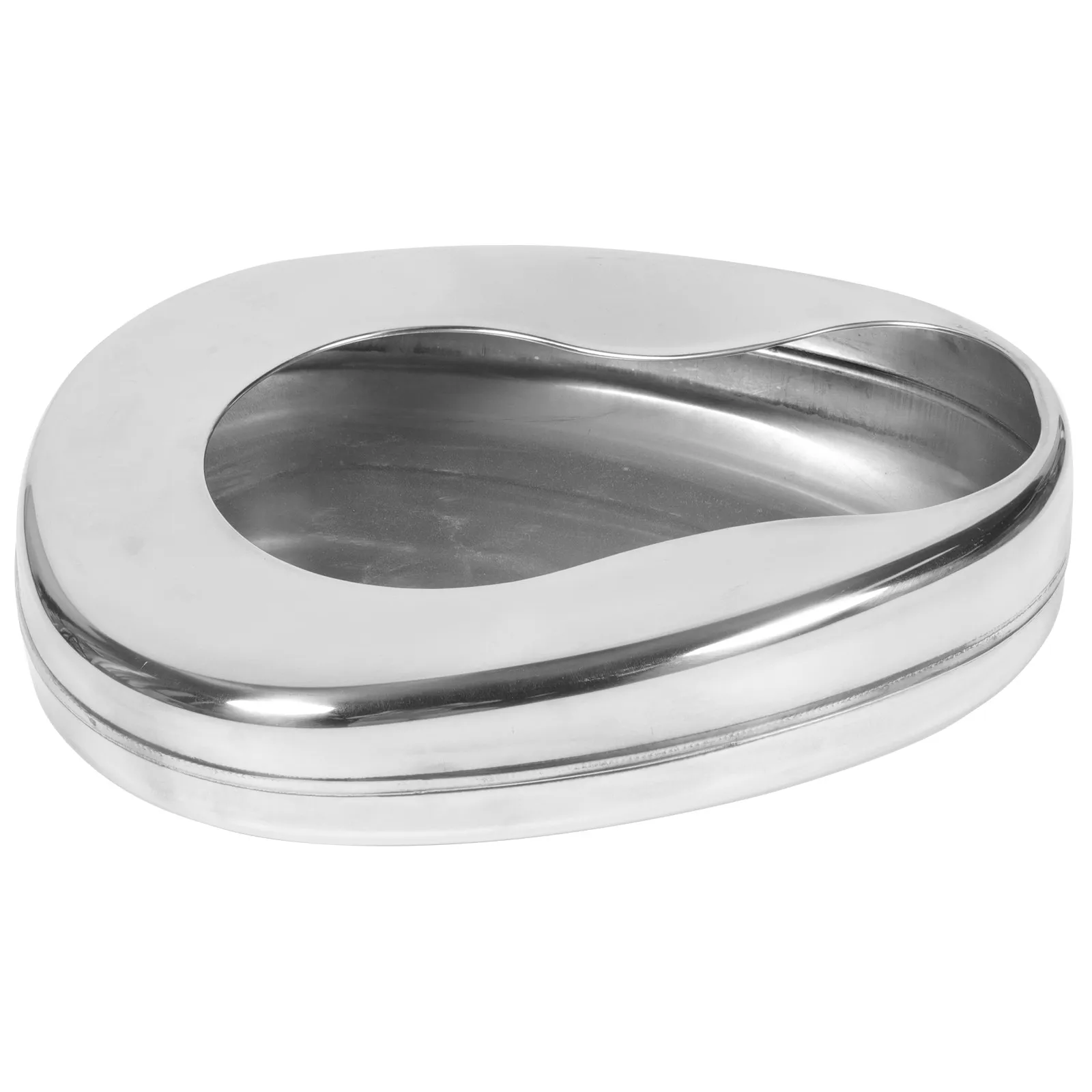 

1Pcs Stainless Steel Bedpan Urinal Easy-Clean Non-Stick Surface Contoured for Bedridden Elderly Pregnant Women
