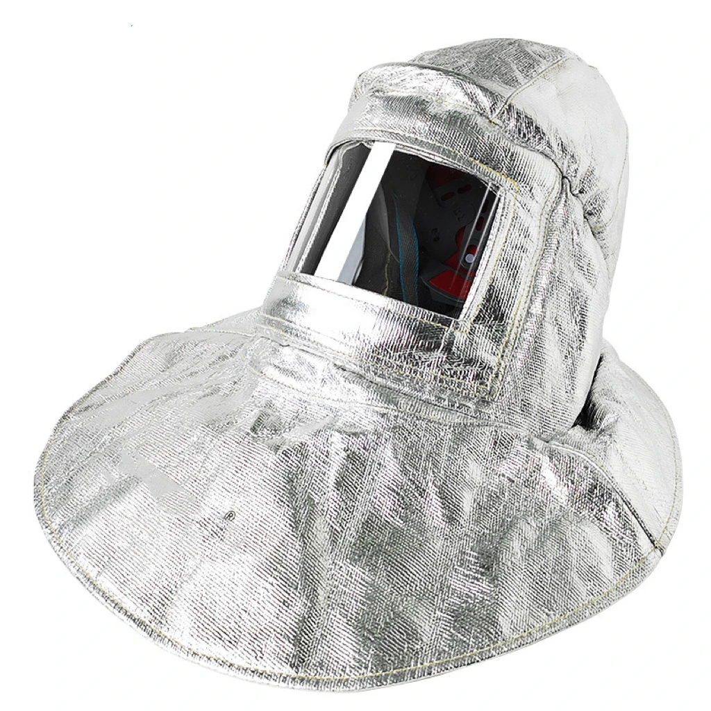 1000 Degree High Temperature Resistant Hood Fireproof Shawl Hat Aluminum Foil Insulation Fireproof Shawl Hood