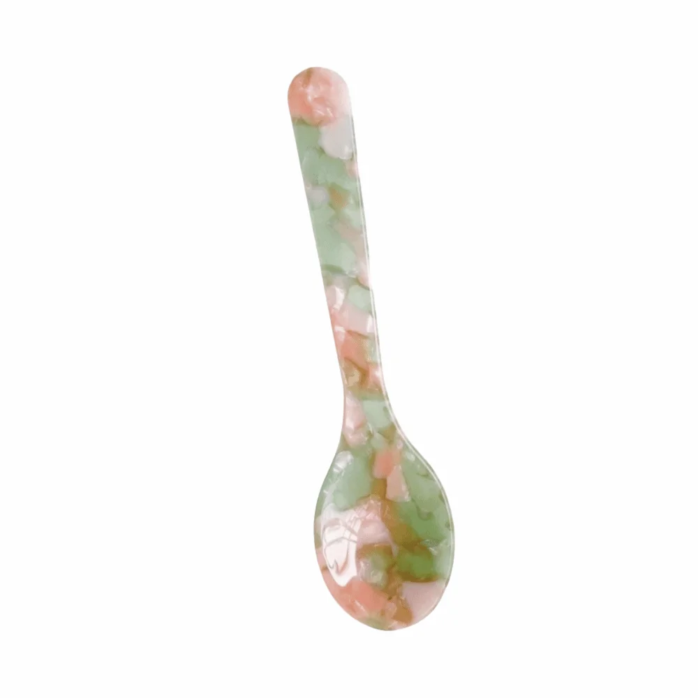Kitchen Tableware Acetic Acid Dessert Spoon INS Colorful Ice Cream Spoon Lovely Decorative Teaspoon Ornament