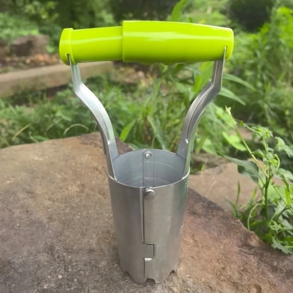 Handheld Seedling Transplanting Cylinder Plastic Handle Hole Punch Digger Efficient Horticultural Tool Vegetable Planter