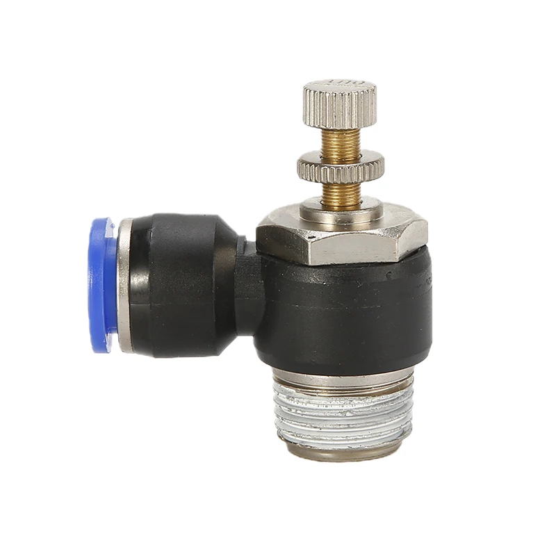 SL6-02 SL8-02 Regulator Throttle Valve Blue Pneumatic Fitting SL4-01 SL10-03