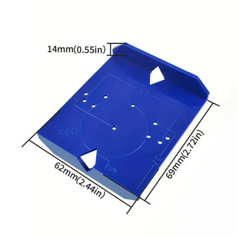 Woodworking Hinge Drill Locator ABS Cabinet Door Hinge Installation Aid Cabinet Hinge Punch Locator Ruler Template