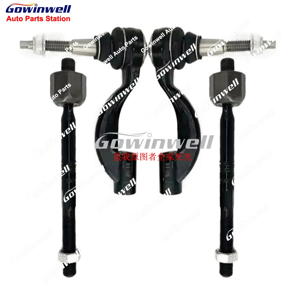 

4 шт. 22961953 22961954 22789023 Передняя ось Внутренняя внешняя рулевая тяга Концы шаровых шарниров Комплекты для Cadillac ATS ATSL GM 13-19