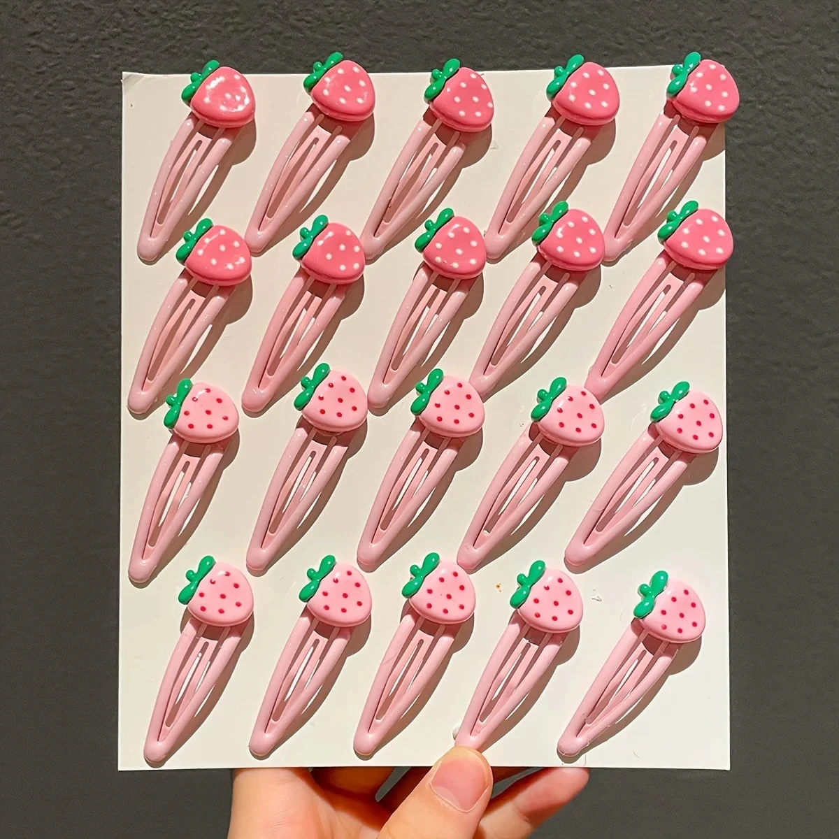 

10-20 шт., милая заколка для волос с клубникой для девочек, боковая челка для волос, маленькая заколка, головной убор Y2K BB, розовые заколки для волос, аксессуары для волос