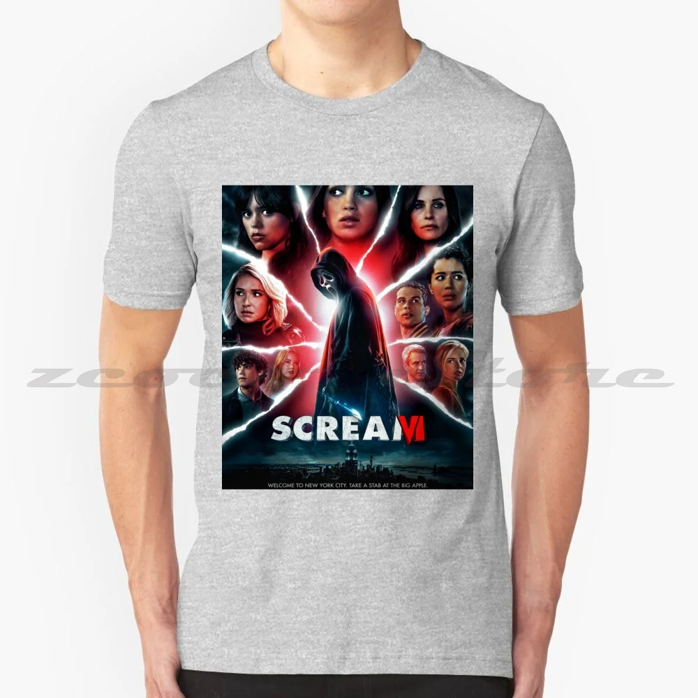 Scream 6 Movie | Scream Vi Poster T-Shirt 100% Cotton Comfortable High-Quality Jenna Ortega