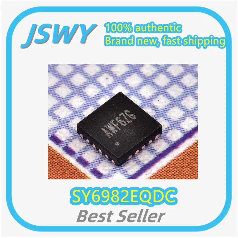 (10/50pcs) SY6982EQDC SY6982 Silkscreen AWF QFN-16 1.8-5.5V Battery Charger IC Chip for Consumer Electronics Brand New Fast Ship