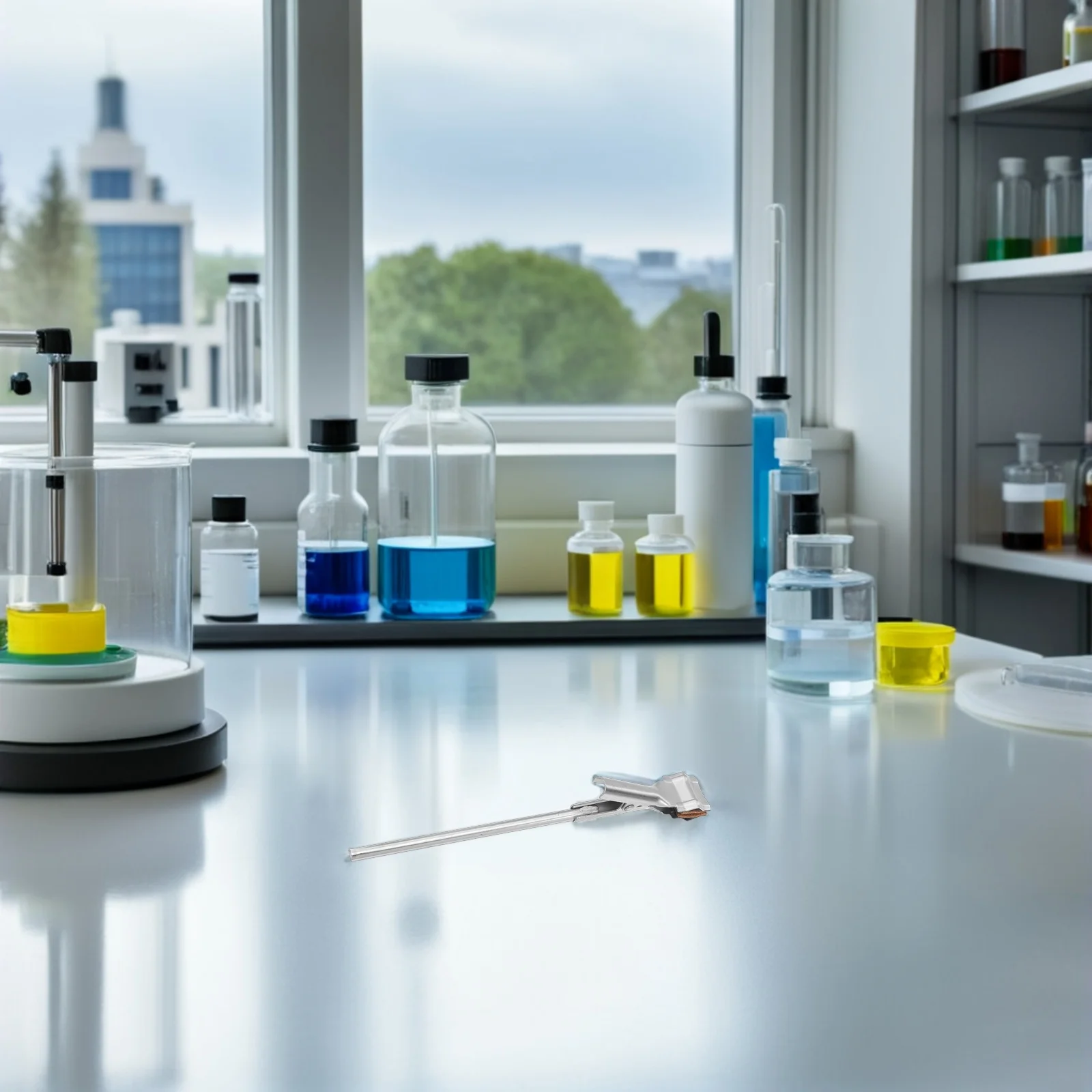 

4Pcs Test Tube Holder Clamp Iron Stable Flask Support Chemistry Lab Stand Clamp Beaker Holder Laboratory Support Stand Clamps