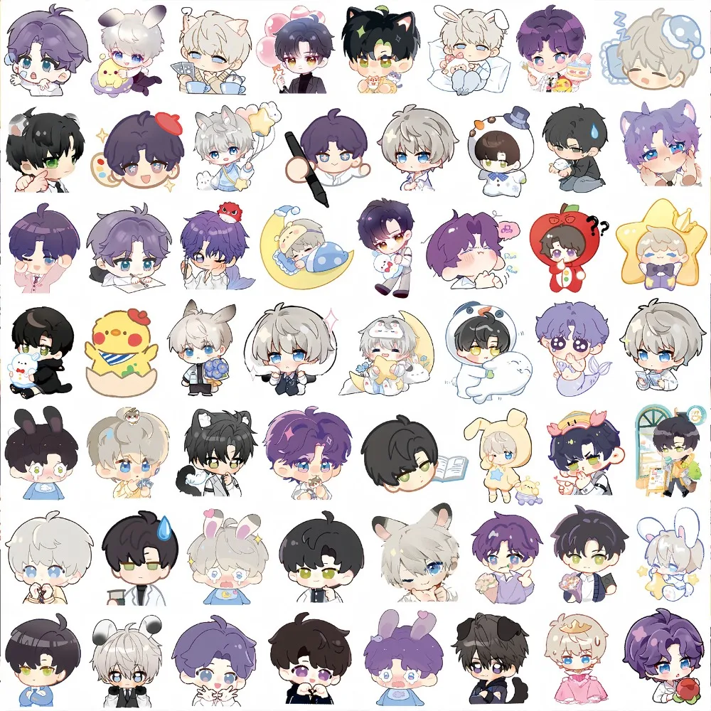 10/80Pcs Game Love and Deepspace Graffiti Stickers Cartoon Figure Li Shen Qi Yu Shen Xinghui PVC Waterproof Sticker Kids 