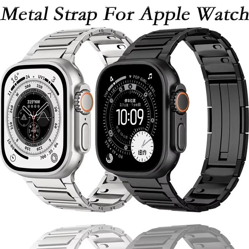 

Быстросъемный металлический ремешок для Apple Watch Band Ultra 3 49 мм 11 10 9 8 7 6 5 SE Браслет Ремень iWatch 46 мм 42 мм 45 мм 41 мм 44 мм 40 мм